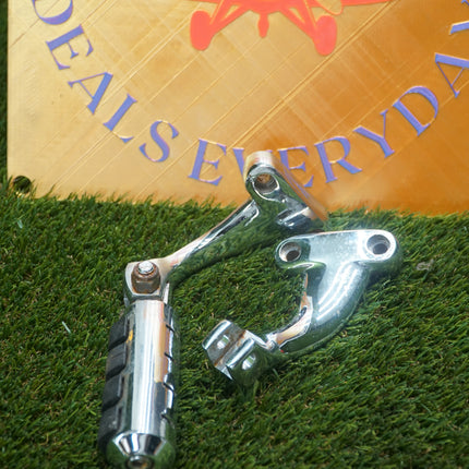 OEM Harley Sportster Left Right Passenger Footpeg Support Brackets O-Ring Pegs Set