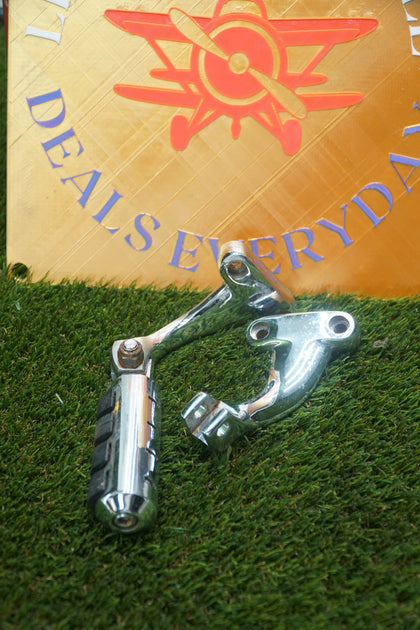OEM Harley Sportster Left Right Passenger Footpeg Support Brackets O-Ring Pegs Set photo 2