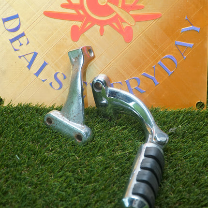 OEM Harley Sportster Left Right Passenger Footpeg Support Brackets O-Ring Pegs Set