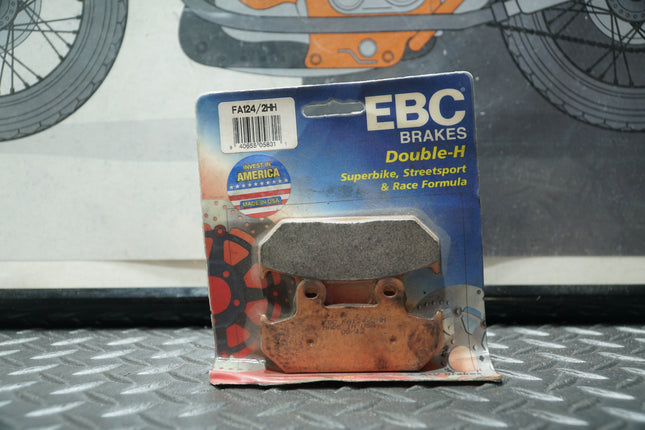 EBC FA124/2HH Double‑H Sintered Front Brake Pads for Honda GL1500, NX650, VT600