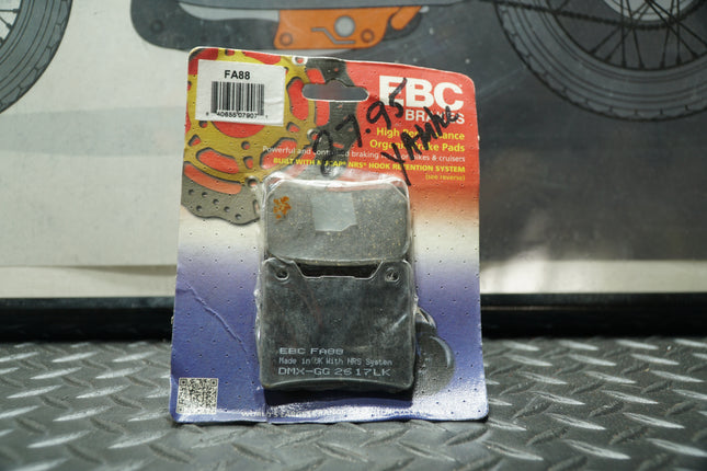 EBC FA88 Organic Brake Pads – Low-Dust OEM Alternative for Yamaha, V‑Star, FJ, Virago