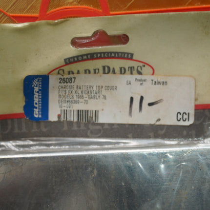 NOS Chrome Specialties Battery Top Cover Harley Shovelhead FX XLCH 70-78 300032