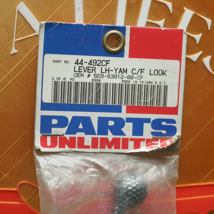 Parts Unlimited Carbon Fiber Look Clutch Lever 44-492CF Yamaha YZF-R6 YZF600R NOS