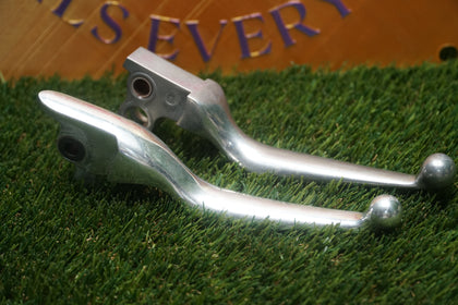 OEM Harley Silver Brake Clutch Lever Set Sportster Dyna Softail Touring 1996-2007 photo 1