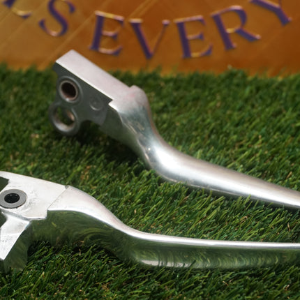 OEM Harley Silver Brake Clutch Lever Set Sportster Dyna Softail Touring 1996-2007