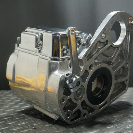 Ultima 5-Speed Transmission Case Housing Chrome Top Cover Harley Softail Evo Custom