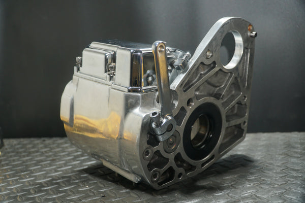 Ultima 5-Speed Transmission Case Housing Chrome Top Cover Harley Softail Evo Custom