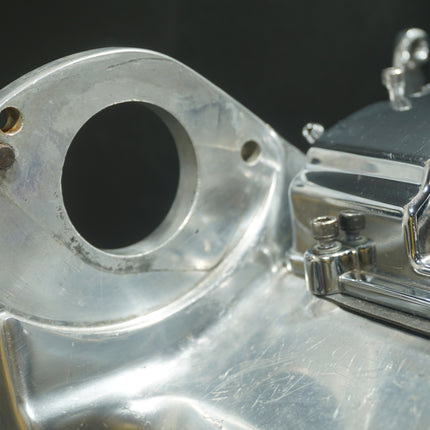Ultima 5-Speed Transmission Case Housing Chrome Top Cover Harley Softail Evo Custom