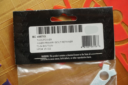 Twin Power Inner Primary Bolt Retainer 488713 Harley Shovelhead 70-84 33334-70 NOS photo 4