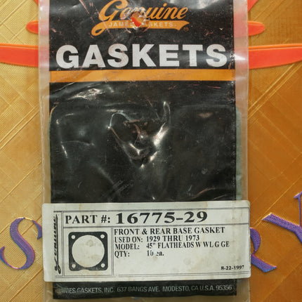 Wholesale 10 Pack James Gasket Cylinder Base Gasket 16775-29 Harley 45 Flathead