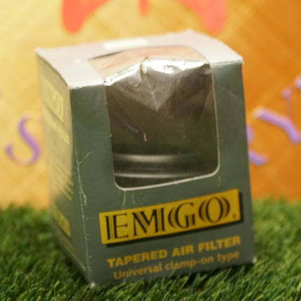 Emgo 60mm Pod Air Filter 12-55760 Universal Clamp-On Chrome End Cap New NOS