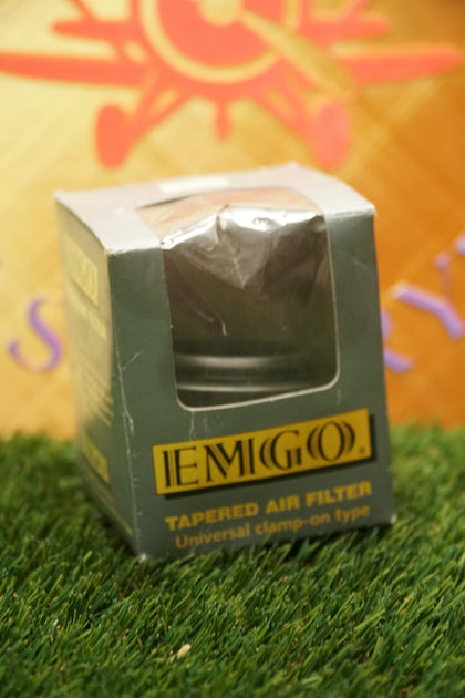 Emgo 60mm Pod Air Filter 12-55760 Universal Clamp-On Chrome End Cap New NOS photo 2