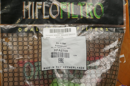 Hiflofiltro Air Filter HFA2709 Kawasaki Vulcan 750 1986-2006 Vulcan 88 1500 NOS photo 3