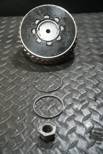 Harley Big Twin 5 Speed Clutch Hub Assembly Plates Nut 1990-1997 OEM 37550-90 Kit photo 5