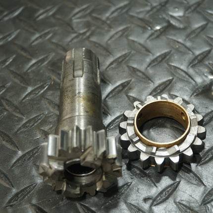 Harley Ironhead Sportster Kickstart Shaft & Starter Gear Set Used Needs Bushing