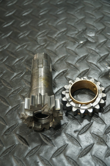 Harley Ironhead Sportster Kickstart Shaft & Starter Gear Set Used Needs Bushing photo 3