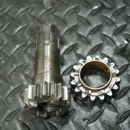 Harley Ironhead Sportster Kickstart Shaft & Starter Gear Set Used Needs Bushing