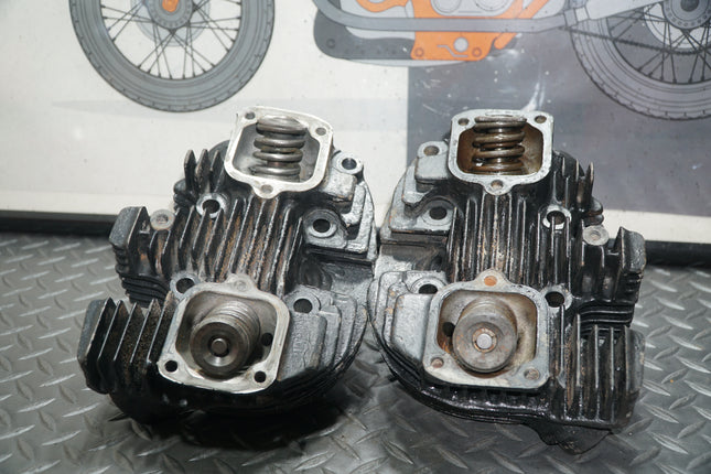 Harley Ironhead Heads 16684-71 Front 16682-71 Rear OEM Used 1971–1985 XLCH XLH