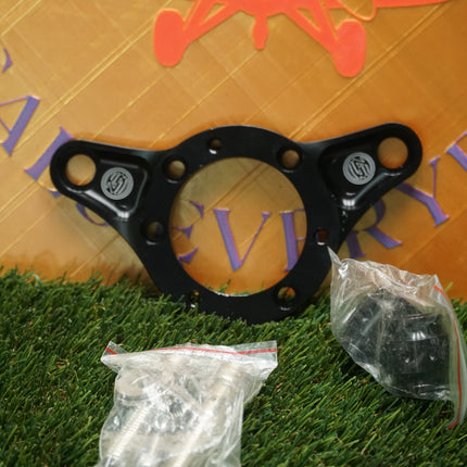 Roland Sands Design RSD Black Nostalgia Air Cleaner Backing Plate Support Mount