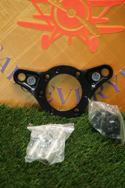 Roland Sands Design RSD Black Nostalgia Air Cleaner Backing Plate Support Mount photo 1