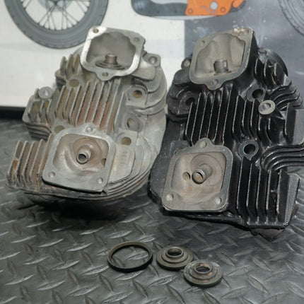Harley Ironhead Heads 16684-71 16682-71 Bare Castings Broken Valve Seat OEM