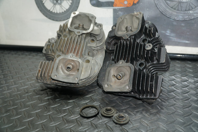 Harley Ironhead Heads 16684-71 16682-71 Bare Castings Broken Valve Seat OEM