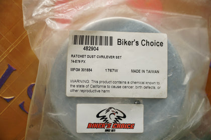 Harley Big Twin 4 Speed Ratchet Dust Cover Lever Set 1974-1979 Biker Choice 482904 photo 3