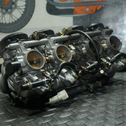 2006 Yamaha YZF600R Carburetors Keihin Set – Cleaned, Missing Bracket