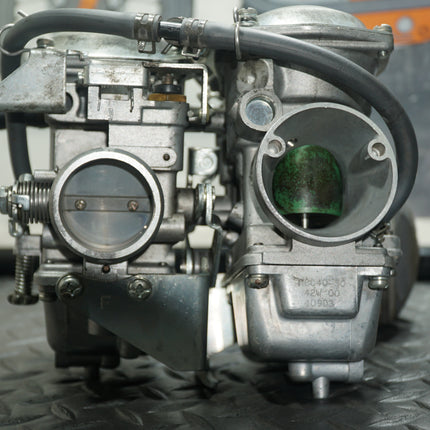 1982 Yamaha Virago XV750 Carburetors OEM Mikuni – Cleaned, Cosmetic Wear