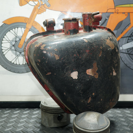 Triumph T120R TR6 Bonneville 650 Oil Tank Black – Missing Bottom Fitting