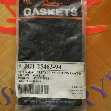 Harley Sportster Clutch Derby Cover Quad Seal 10 Pack 1994-Up James JGI-25463-94
