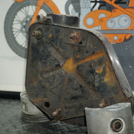 Vintage Harley XLH Ironhead Oil Tank – Electric Start, No Cap