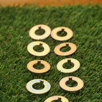 Custom Chrome Harley Starter Clutch Nut Lock Washer 9-Pack 26390 33396-39