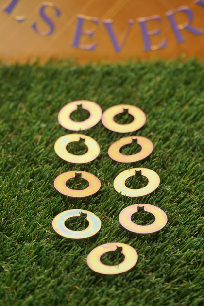 Custom Chrome Harley Starter Clutch Nut Lock Washer 9-Pack 26390 33396-39 photo 2