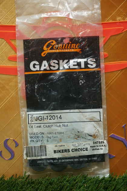 James Gaskets Harley Big Twin Clutch Hub Nut Oil Seal 7-Pack JGI-12014 NOS photo 1