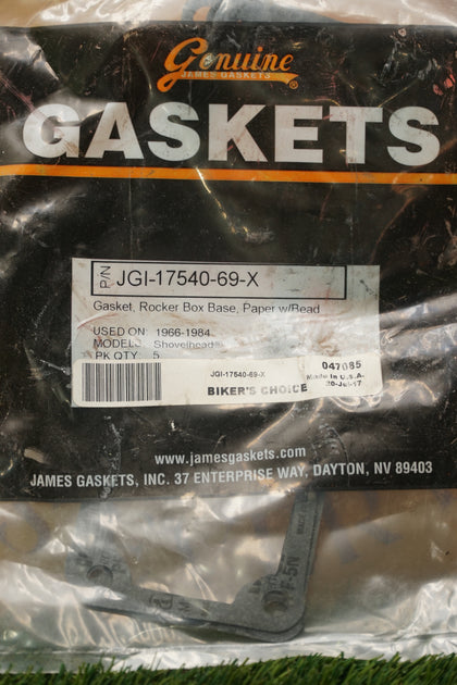 James Gaskets Harley Shovelhead Rocker Box Base Gasket 3-Pack JGI-17540-69-X photo 2