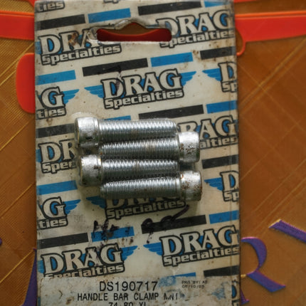 Drag Specialties Harley Handlebar Clamp Allen Bolt Kit DS190717 74-81 NOS