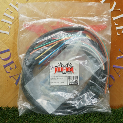 Mid-USA Harley Extended Handlebar Wiring Kit +12" 12049 1973-1981 NOS