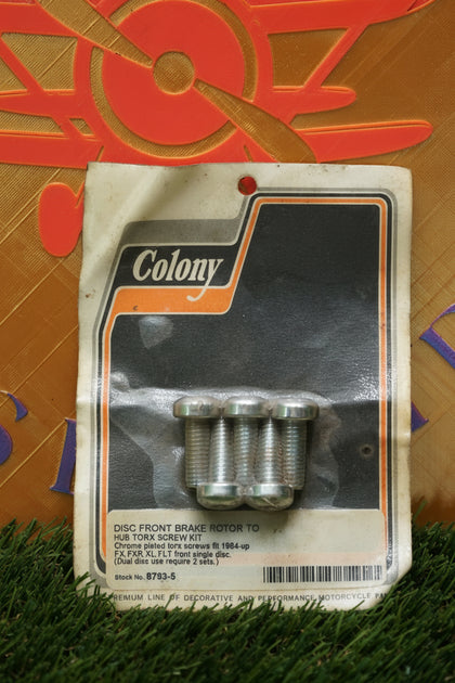 Colony Harley Front Brake Rotor Torx Bolt Kit 8793-5 1984-Up NOS photo 2