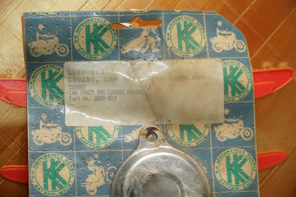 KK Honda GL1000 Chrome Camshaft End Cover Set 2800-813 NOS photo 3