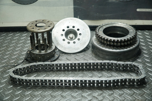 Harley 3-Hole Clutch Basket + Inner Hub – Knucklehead Panhead BTSV