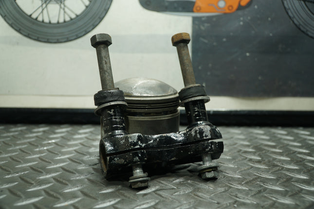 Vintage Harley Panhead Shovelhead Ironhead 2-Piece Handlebar Clamp OEM Complete