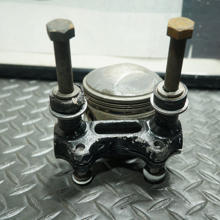Vintage Harley Panhead Shovelhead Ironhead 2-Piece Handlebar Clamp OEM Complete