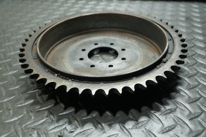 52-76 Harley Ironhead Shovelhead Rear Brake Drum Hub 51T Sprocket #508 OEM photo 2