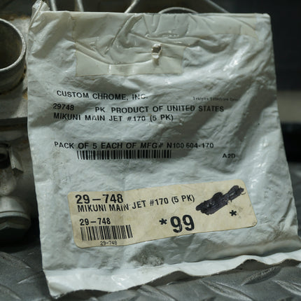 Genuine Mikuni RS HSR Carburetor Large Round Main Jet Size 170 N100.604/170 – 5 Pack