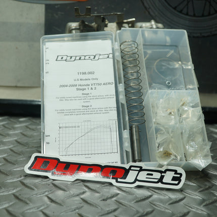 Dynojet Research Stage 1 & 2 Jet Kit 1198 for 2004-2009 Honda VT750C Shadow Aero – Missing Fuel Needle