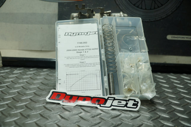 Dynojet Research Stage 1 & 2 Jet Kit 1198 for 2004-2009 Honda VT750C Shadow Aero – Missing Fuel Needle