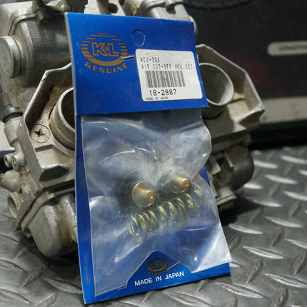 K&L Supply 18-2887 Air Cut Off Valve Set – Motorcycle Carburetor Rebuild OEM Replacement Kit