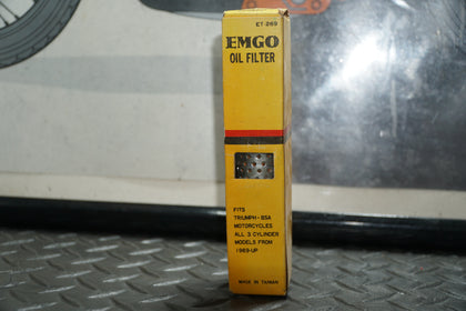 EMGO ET-269 OIL FILTER TRIUMPH BSA REPLACES 70-6571 photo 2