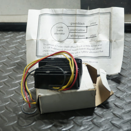 PODtronics 12V Single Phase Rectifier Regulator 2 Wire Triumph Power Box